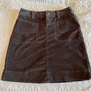 Athleta Washed Velvet Skirt Size 2
